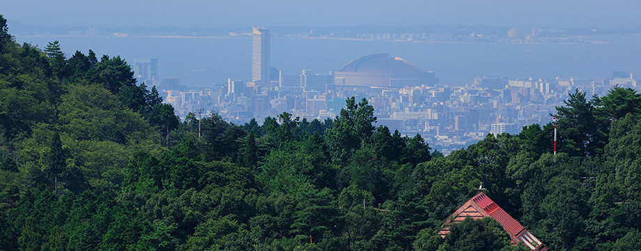 油山展望台からの風景